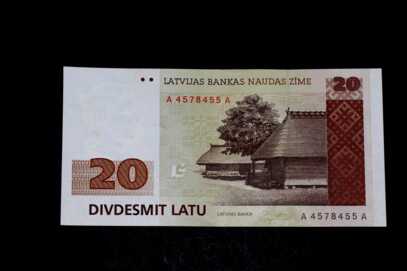 Banknote "20 Lats", 1992, Latvia