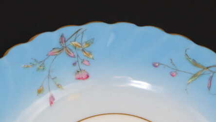 Šķīvis, Porcelāns, Zīmogs "Depot de vaisselles etrangeres a St. Petersbourg / Ārzemju trauku noliktava Sanktpēterburgā", Ø 18 cm
