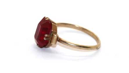 Ring, Silver, 875 Hallmark, Size: 18.2 mm, USSR, Weight: 2.51 Gr.