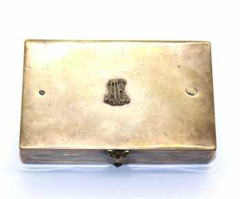 Tabakas kastīte, Sudrabs, Zelts ar Dimantiem, Osmaņu impērija, 20.gs. sākums, Svars: 149.70 gr