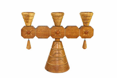 Candlestick, Wood, Handmade, Latvia