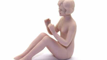 Statuete "Meitene", Biskvīts, Augstums: 9 cm