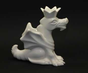 Figurine "Dragon", Porcelain, Sculpture's work, Molder - Iveta Aigare, Riga (Latvia)