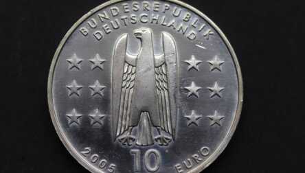 Монета "10 Евро", Серебро, 2005 год, Германия