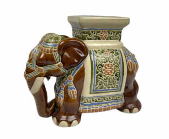 Garden Seat "Elephant", Ceramics, Height: 42 cm