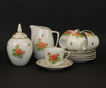 Items from service "Daina", Porcelain, Riga porcelain factory, the 50-60ties of 20th cent., Riga (Latvia)