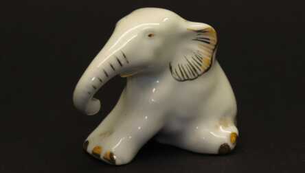 Figurine "Elephant", Porcelain, Riga porcelain factory, Riga (Latvia)