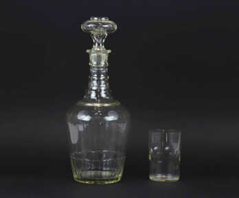 Karafe un Glāze, Stikls, Augstums: 9.5 / 33 cm