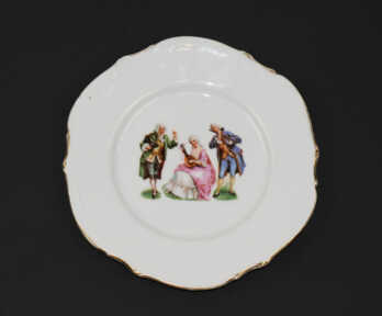 Šķīvis, Porcelāns, M.S. Kuzņecova rūpnīca, 20 gs. 37-40tie gadi, Rīga (Latvija), Ø 22.5 cm