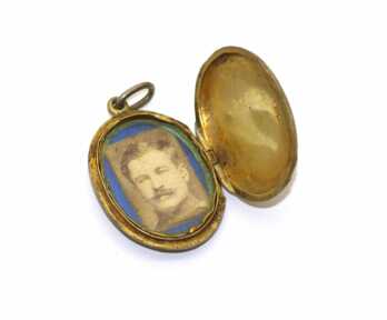 Pendant with a photography, Silver, Weight: 6.35 Gr.