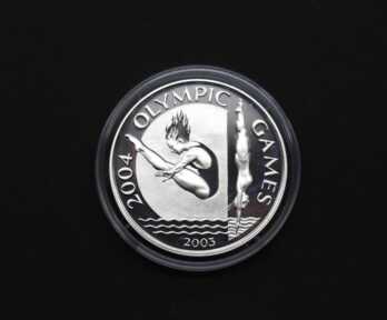 Monēta "10 Tala", Sudrabs, 2003. gads, Samoa, Svars ar kapsulu: 32.23 Gr.