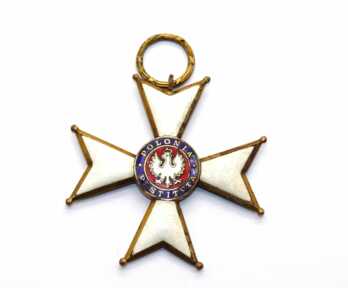 Badge "Cross. Revival of Poland", 1918, Poland, Weight: 25.26 Gr.