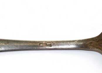 Flatwares (2 pcs.), Silver, 875 Hallmark, Latvia, USSR, Weight: 85.41 Gr.