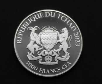 Монета "5000 Франков", Серебро, 999 Проба, 2023 год, Чад