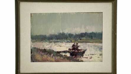 Author - "Pladers Oto (1897 - 1970)", Painting (Canvas on cardboard, Oil), Latvia, 36.7x28.2 cm