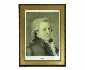 Иллюстрация "Вольфганг Амадей Моцарт", 25.4x33.8 см