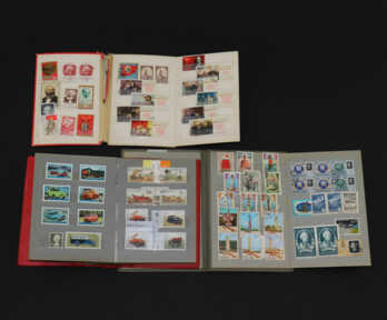 Albums with stamps (3 pcs.), Different Countries