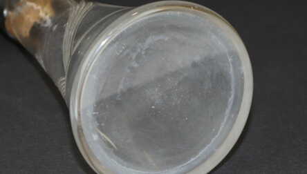 Karafe, Jūgendstils, Stikls, Metāls, 20. gs. 1. puse, Augstums: 22.3 cm