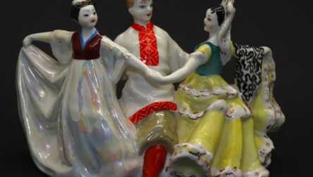 Figurine "Dance of Friendship", Porcelain, Dulevo porcelain factory (DZ "Dulevo"), 1952-1964, USSR
