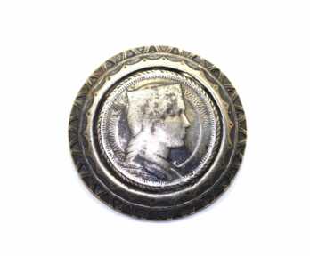 Brooch "Milda", Silver, 830 Hallmark, Latvia, Weight: 15.93 Gr.
