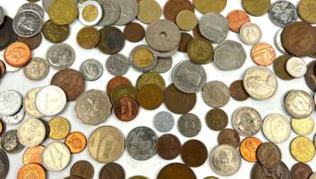Coins, Different countries, Weight: 1000 Gr.