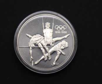 Монета "15 Долларов. 100 лет Олимпийским играм", Серебро, 1992 год, Канада 