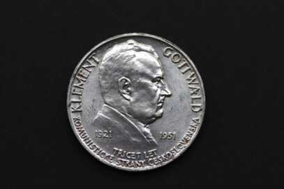 Coin "100 Kroner. 30th anniversary of the Communist Party", Silver, 1951, Czechoslovakia