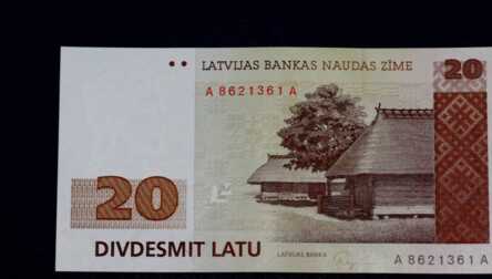 Banknote "20 Lats", 1992, Latvia