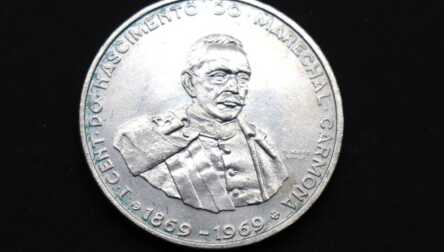 Monēta "50 Eskudo", Sudrabs, 1969. gads, Portugāle