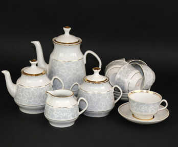 Tea and Coffee service "Mara", Porcelain, Riga porcelain factory, Riga (Latvia)