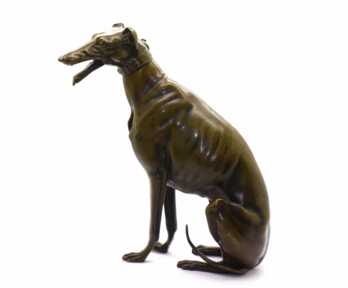 Sculpture "Dog", Bronze, Height: 21 cm, Weight: 1275 Gr.