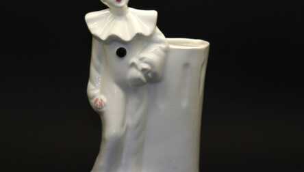 Figurine / Vase "Pierrot", Porcelain, Height: 21 cm