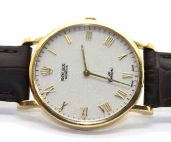 Rokas pulkstenis Rolex Cellini, Zelts, 750 Prove, Mehāniskie, Šveice, Darba kārtībā