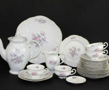 Tea service, Porcelain, J.K. Jessen manufactory, the 30-40ies of 20th cent., Riga (Latvia)
