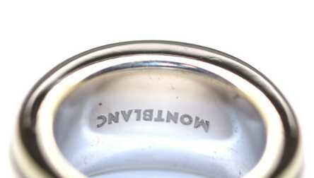 Ring "Montblanc", Silver, 925 Hallmark, Size: 16.50 mm, Weight: 13.63 Gr.