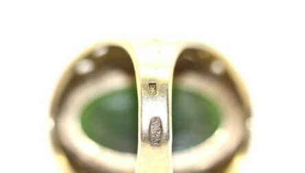 Ring, Silver, 875 Hallmark, Size: 18.2 mm, USSR, Weight: 11.53 Gr.