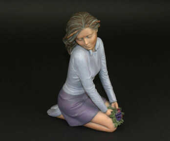 Statuete "Sieviete ar ziediem", "Elisa", Spānija, Augstums: 22.5 cm