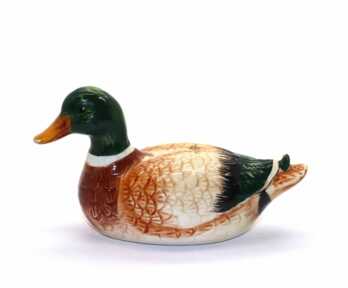 Figurine / Salt cellar "Duck", Porcelain, Height: 8.5 cm