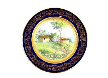 Dekoratīvs šķīvis "Vasara - P. Dilanipa", Porcelāns "Limoges", Francija, Ø 30 cm