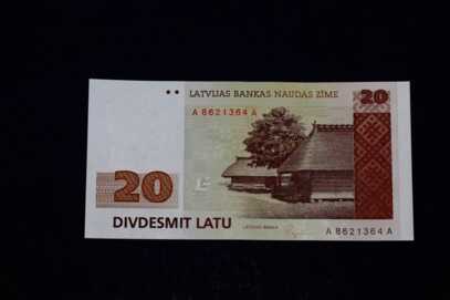 Banknote "20 Lats", 1992, Latvia