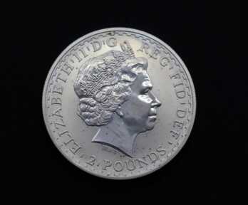 Монета "2 Фунта. Британия", Серебро, 999 Проба, 2004 год, Великобритания