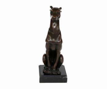 Скульптура "Собака", Бронза, Авторская работа, Автор - Бари Антуан Луи, Франция, Высота: 28 см