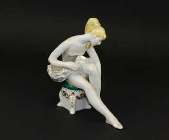Figurine "Ballerina", Porcelain, Kiev ECAF, Kiev, USSR