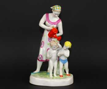 Figurine, Hot day (Dulevo porcelain factory) - Porcelain of the USSR