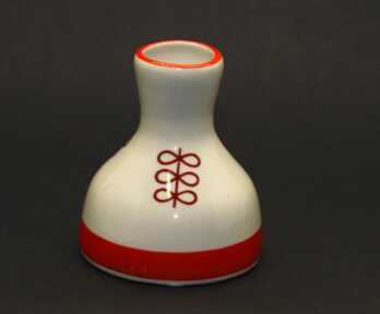 Small vase, Porcelain, Riga porcelain-faience factory, Riga (Latvia), Height: 8 cm