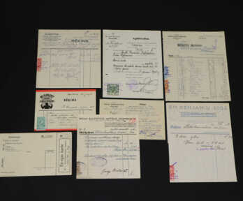 Different dokuments (8 pcs.), beginning of 20th cent., Latvia