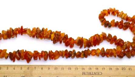 Necklace, Amber, Honey color of Amber, Weight: 52.81 Gr.