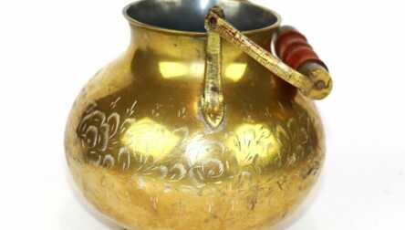 Teapot, Metal, Weight: 516 Gr. Height: 12.5 cm