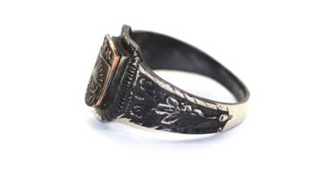 Ring, Silver, 830 Hallmark, Latvia, Size: 23.00, Weight: 8.65 Gr.