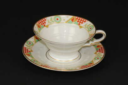 Coffee pair, Gilding, Porcelain "Rosenthal Bavaria Madeleine", the 20-30ties of 20th cent., Germany